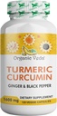 Organické Veda Turmeric a zázvor kapsuly 120 pilulky - Organické kurkumín kurkumín s čiernym korením na podporu kĺbu - Non GMO, Gluten Free, Turmeric and Ginger Supplement (95% kurkumínoids)