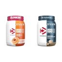 Dymatizácia ISO100 Hydrolyzovaný proteínový prášok, 100% srvátka Izolát, Dunkin' Glazed Donut flavor, 20 Slúži & ISO100 Hydrolyzovaný proteínový prášok, 100% Srvátkový izolátový proteín, 25 g proteínu, 5,5 g BCAA
