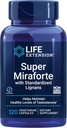 Life Extension Super Miraforte s Štandardizovanými Lignans, chryzín, Nettle Root, Muira puama, maca, zinok, Focused Formula for Testosterón Benefits, Vegetarián, Gluten-free, non-GMO, 120 Kapsule