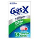 Gas-X Extra sila Chewable Gas Relief Tablets with Simeticone 125 mg, Cherry - 18 Count