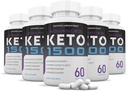 (5 balenia) Advanced Keto 1500 Keto pilulky 1275MG Nová a vylepšená formula obsahuje jablkový Cider Ocogar Extra panenský olivový olej prášok zelený čaj Leaf 300 kapsuly