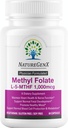 Metylfolát MTHRF doplnok - 1000 μg bioaktívny vitamín B9 (5-MTHF) - podporuje tehotenstvo a zdravie plodu - 60 kapsúl - bez lepku