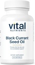 Vital Nutrients - Black Currant Seed Oil - Essential Omega 6 Mastné kyseliny - obsahuje Gama Kyselina linolénová (GLA) - Kartilage, Joint, a Nerve Funkcia Podpora - 100 Softgels na fľašu