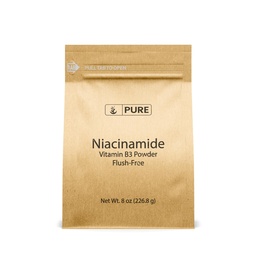 PURE ORIGINÁL SUROVINY Niacínamid (8oz) Prášok bez splachovania vitamín B3, diétne doplnky