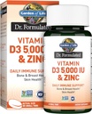 Záhrada života Quercetin zinok raz denne Imunitná podpora doplnok s vitamínom D3 pre zdravie kostí, zdravie prsníka a kože 
