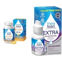 TheraTears Omega 3 Supplement, 1200mg, 90 ct (Pack of 1) a Extra Suché očné terapie Mazanie očné kvapky pre suché oči, 0,5 fl oz fľaša, 2 Počet