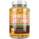 DACHA Tumeric Curcumin Supplement - 2250mg Joint Support Supplements Turmeric with Black Pepper Ginger 95% Curcuminoids Kapsule