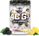 PMD Sports ACG3 plne nabitý - Electrifying Pre Cvičenie Powder - High Energy & Pump Pre Cvičenie pre mužov a ženy maximalizovať zameranie, vytrvalosť a výkon - BlackBerry Lemonade (30-60 Servings)