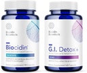 Biocidin Capules a GI Detox+ Binder Bundle - podporuje demontáž biofilmov, zdravé detoxikačné a celobodové čistenie s botanickými, zeolitovými a aktivovanými Charcoal