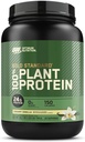 Optimálna výživa Gold Standard 100% Plant Based Protein Powder, Gluten Free, Vegan Protein for Muscle Support and Recovery with Amino Acides - Creamy Vanilla, 20 Servings (Backaging May Vary)