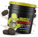 COLOSSAL LABS svalová srsť proteín ochutený proteín prášok, 25,000mg aminokyselín/servovanie, filtrované za studena [Backaging May Vary] (12 libra (bucket), Cookies & Cream]