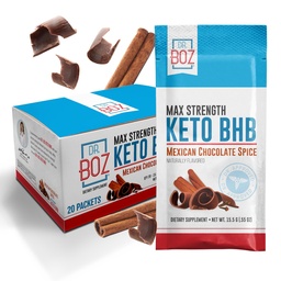 Dr. Boz - Keto BHB Powder - Mexická čokoláda Spice, 20 Služieb - Ketones Drink - Energia & Znížená chuť - Max Strength Dietary Supplement - Quality Tested - Made in The USA - 10.9oz (310g)