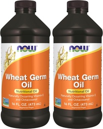 Teraz doplnky, pšeničné klíčky olej s esenciálnymi mastnými kyselinami (EFA), nutričný olej, 16-Ounce (Stock of 2)