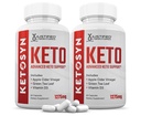 (2 balenia) Ketosyn Keto ACV Pills 1275MG Keto Support Blend Capsule Alternatíva Keto ACV Gummies Formulated with Apple Cider Ocogar Extra Virgin Olive Oil Powder Green Tea Leaf 120 Kapsule