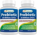 Najlepšie Naturals Probiotic 10 Kmene 30 Miliarda Policajt Stabil 120 Veggie Caps (120 Počet (Stock of 2))