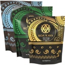 8 oz Koa Kava Bundle s Premium Tongan, Fijian Waka a Vanuatu Waka Kava Root Powder