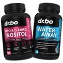 Myo-Inozitol & D-Chiro Inozitol & Water Away Pills - Retention Diuretiká pre zdravie a nohy Gut - Doplnky pre ženy na podporu mentálneho cyklu a ženského zdravia