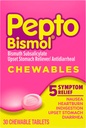 Pepto Bismol Pepto-Bismol Žuvacie tablety, 30 ot