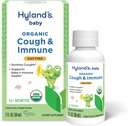 Hyland's Baby Organic Cough Sirup and Immune Support with Agave, Elderberry and Pomegranate, Sootes Cough, and Supports Imunity, Daytime, 2 Fl. Oz.