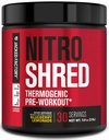 Jacked Factory NITROSURGE Shred pred tréningom doplnok - Energy Booster, Instant Strength Zisky, Sharp Focus, Výkonné čerpadlá - Posilňovač oxidu dusnatého a preWorkout Powder - 30Sv, Čučoriedková limonáda