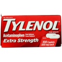 Extra sila tylenolu Kaplety s 500 mg acetaminofénu, zníženie bolesti a horúčka, 100