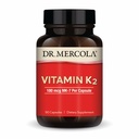 Dr. Mercola Vitamín K2-180 mcg Vitamín K2 ako MK-7 - podporuje zdravú arteriálnu funkciu a zdravie srdca - non-GMO, bezlepkové a mliečne - 90 kapsúl (90 porcií)
