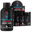 Gorilla Mind Energy Shots (Pack of 6) - Vylepšený Focus & Energy, bez cukru, Fast-Acting, Silný vzorec s vitamínmi a prírodnými extraktmi (Čierna Cherry Vanilla)