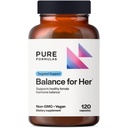 PureFormulas Balance for Her - Hormone Balance for Women - DIM, Black Cohosh, Calcium D-Glukaran, EGCg Green Tea Extract & Chaste Tree Supplement for Mood Support & Estrogen Metabolizmus - 120 Kapsule