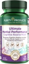 Čistota Produkty Ultimate Mental Performance Supports Memory Recall, Mental Focus + More - Nootropic Powerhouse ft. Patentované Botanical Plant-Based Ingredients - Vegan & Non-GMO - 30 Veggie Caps