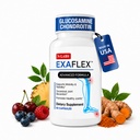 N-Labs ExaFlex Glucosamine Chondroitin MSM, Bromelain Kapsule - Spoločné doplnky pre mužov a ženy s Boswellia extrakt, Turmerica a Quercetin - Podpora Spoločné zdravie - Vyrobené v USA - 60 Kapsule