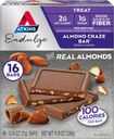 Atkins Endulge Treat, Almond Craze Bar, 2g Net Carbs, 1g cukru, Dobrý zdroj vlákniny, Keto Friendly, 16 gróf