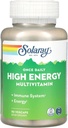 Solaray - jedenkrát denne High Energy W/O Železo, 90 kapsúl