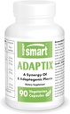 Supersmart Adaptix (Advanced Formula) - 8-in-1 Plant Extracts - Adaptogen Herbs with Ashwagandha, Astragalus, Ginseng, Reishi | Non-GMO & Gluten Free - 90 Vegetarian Capsules