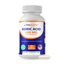 Vitamatická kyselina boritá Vaginálna kapsula shellu suppitory 600 mg USP stupeň kyseliny boritej v vegetariánskej kapsule Shell - 60 grófov