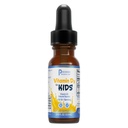 Premier Research Labs Vitamín D3 pre deti - vitamín D kvapky pre deti, deti tekutý vitamín D, 400 IU na porciu, podporuje zdravý rozvoj mozgu - 0,43 fl oz