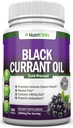 Black Currant Oil - 1000 Mg - 180 Softgels - Cold-Pressed Pure Black Currant Seed Oil - Hexane Free - 140mg GLA Per Serving - Regulates Hormonal Balance - Great For Immune System, Vlasy a koža