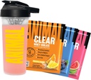 Živočíšna čistá srsť Proteín Izolát Sampleer Pack & Shaker Bottle - Deliciously Juicy 20g Protein, Watermelon Limeade, Blueberry Acai, Ananás Orange, 3 Jedno-Serving Pakets