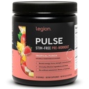 LEGION Pulse pred tréningom doplnok - Všetky prírodné oxidu dusnatého preworkout nápoj na zvýšenie energie, Kreatín bez, prirodzene sladené, Beta alanín, Citrulín, Alpha GPC (Caffeine Free Tropical Punch)