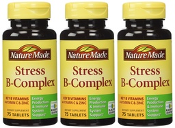 Príroda Stres B Complex W Zinok Veľkosť 75ct (Pack of 3) 225 ct Spolu
