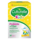 Culturele Kids Probiotic + Fiber Pakets (Ages 3+) - 24 Počet - Tráviace zdravie a imunitná podpora - Pomáha obnoviť pravidelnosť (Packaging sa môže líšiť)