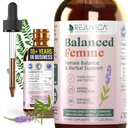 Rejuvica Health Balanced Femme - Advanced Femme Žena Balance Suplement - Liquid Delivery for Better Absorbtion - Vitex, Dong Quai, Black Cohosh, Maca Wild Yam & More!