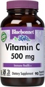 Bluebonnet Nutrition Vitamín C 500 mg Rastlinné kapsuly, kyselina askorbová, pre Immune Health & Skin Health, Vegan, Vegetarián, Non GMO, Gluten Free, Soy Free, Milk Free, Kosher, 90 Rastlinné kapsuly