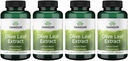 Swanson Olive Leaf Extract Kapsule s 20% Oleuropein - (120 Kapsule, 500mg Každá) 4 fľaše