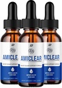 Amiclear Drops Healthy Formula - Dietary Supplement Drops - Extra sila Amiclear Liquid Drops, Hroznové semeno, Amiclear Drops Recenzia (3 Balenie - 180 ML)