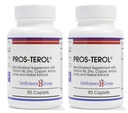 Pros-TEROL (2 fľaše), Prostate Relief with 900 mg Plant Sterols with Pumpkin Seed, Stinging Nettle Root, Ginger Root, Licorice Root Extracts 90 Caplets