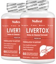 PečeňTox - Advanced Pečeň Detox & Cleanse Formula - Bylinné Pečeň podpora s mliekom bodliak, Turmerica, Artičoky, Púpava, Repa & Zinok pomáha Funkcia pečene & Trávenie 