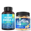 Bez cukru Lutein 20mg 40mg +Vegan Omega 3 DHA EPA