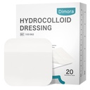 Dimora 20 balenie Hydrokoloidné rán oblečenia, Ultra tenký 4" x 4" veľké Patch Bandáže so samolepkou