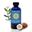 MCT olej z kokosových orechov s C60 ESS60, Imunitná podpora, Spánková pomoc bohatá na antioxidanty, Flexibilita a spoločná podpora doplnok, podporuje MCT Wellness pre Energy Boost (4 oz)