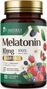Melatonín 10 mg rýchle rozpustenie, melatonínové doplnky pre odpočinkový spánok, prírodný doplnok pre spánok pre dospelých, extra sila Jahodové tablety, bez cukru, 120 tabliet, 120 dní